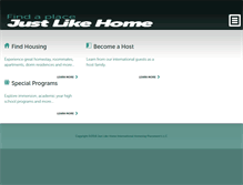 Tablet Screenshot of justlikehome.com